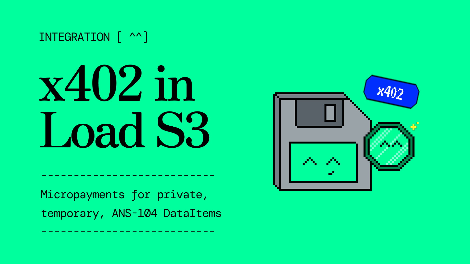 x402 Micropayments for ANS-104 DataItems: Introducing 402104